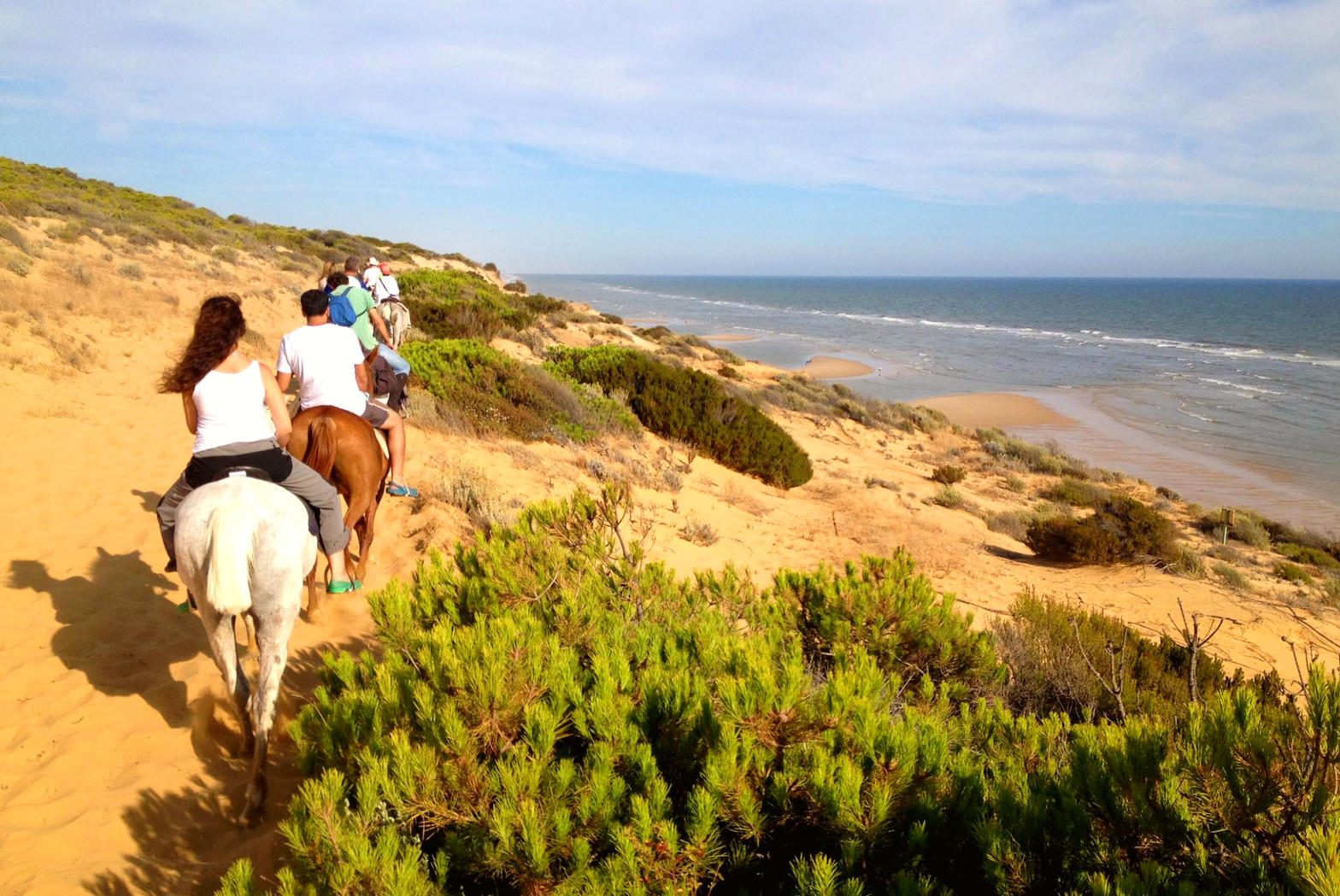 Dunas de Doñana hacia el Atlántico